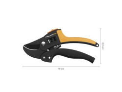 Секатор контактный FISKARS P83 PowerStep с храповым механизмом 1000575 - фото2